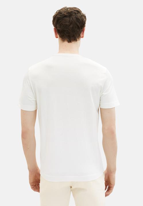 Image du produit Tom Tailor T-Shirt Kurzarmshirt gepunktet mit Brusttasche (M)