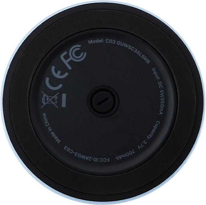 Actual product image Guess głośnik Bluetooth GUWSC3ALSMB Speaker Stand niebieski/blue Magnetic Script Metal (12 h, USB power delivery)