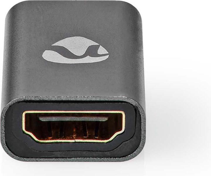 Produktbild Nedis HDMI™ -Adapter HDMI™ Buchse/HDMI™ Eingang HDMI™ Ausgang/HDMI™ Buchse Vergoldet Gerade Aluminiu (HDMI, 3 cm)