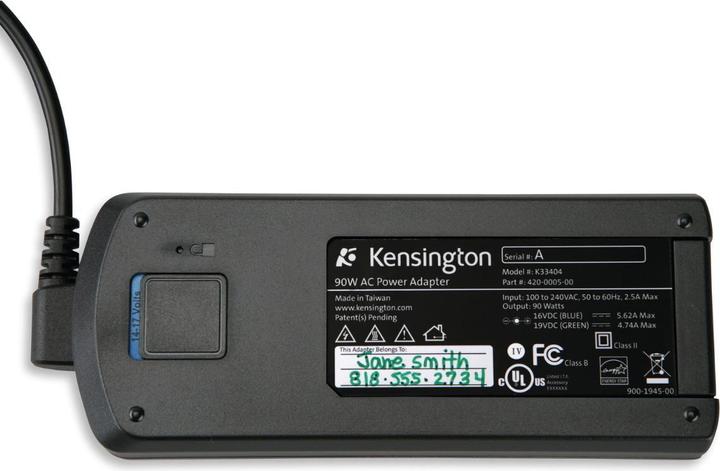 Produktbild Kensington Wall/Car/Air Laptop Power Adapter with USB (90 W)