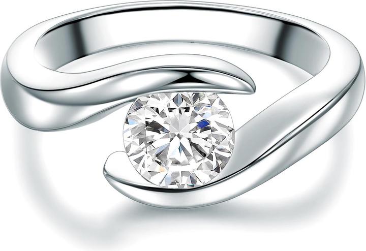 Produktbild Trilani Damen Sterling Silber Zirkonia silber - 6798 (59, 925 Silber)