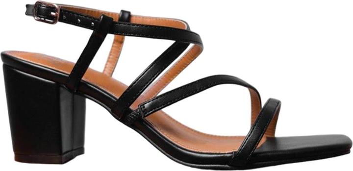 Actual product image Where's That From Womens/Ladies Sidra Faux Leather Crossover Strap Medium Block Heel Sandals (41)