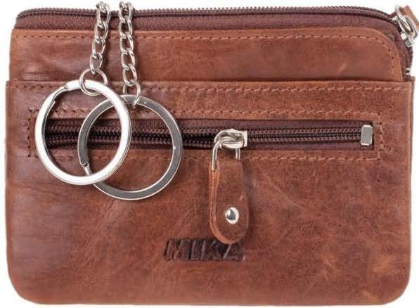 Immagine prodotto Mika Borsa portachiavi in pelle RFID marrone