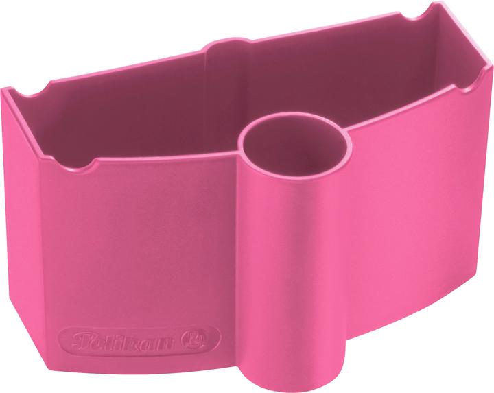Actual product image Pelikan Brush Wash Box Water Cup with Brush Holder, Pink (Pink)