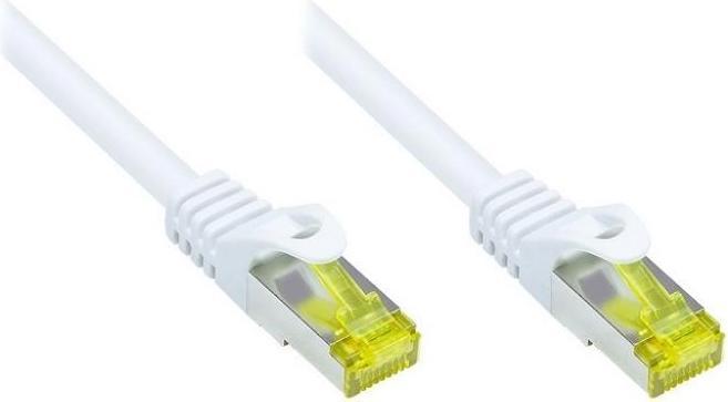 Produktbild Varia Patchkabel Cat. 7 - 1 m, S/FTP, halogenfrei, weiss (S/FTP, CAT7, 1 m)