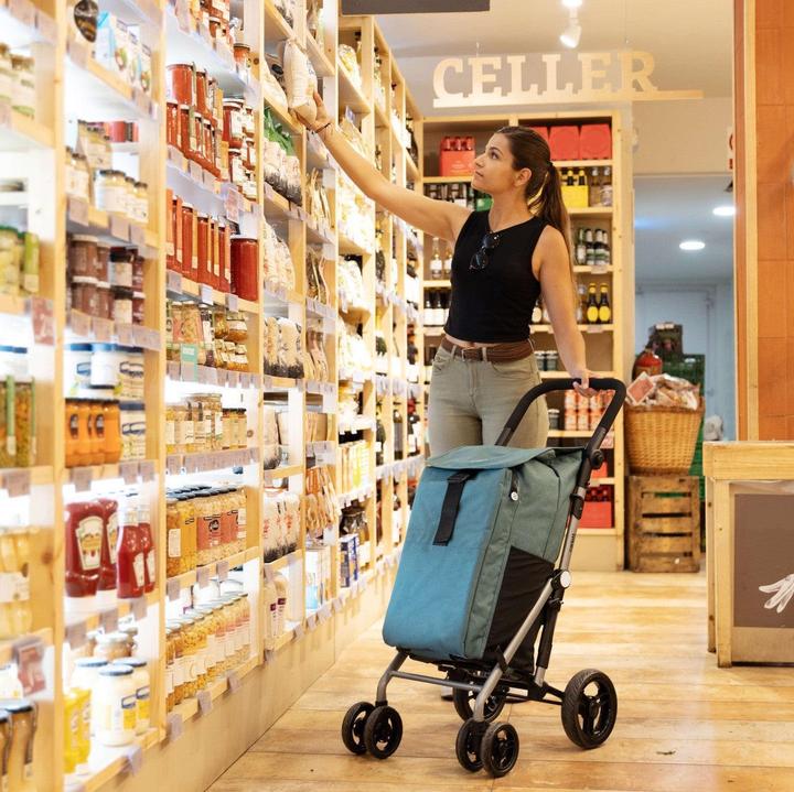 Actual product image Carlett Shopping trolley with 4 wheels Classic duo in red