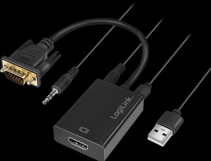 Immagine prodotto LogiLink CV0060 - Convertitore VGA con audio e HDMI (HDMI, 20 cm)