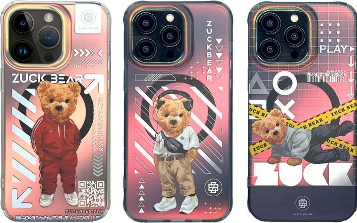 Produktbild Zuck Bear NEW YORK NEVER SLEEPS MAG Hülle kompatibel mit MagSafe für IPHONE 15 Pro Max Queens Spark (Apple iPhone X)