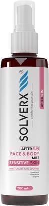 Solverx SOLVERX Sensitive Skin After Sun mgiełka do twarzy i ciała 200ml (Spray, 200 ml)