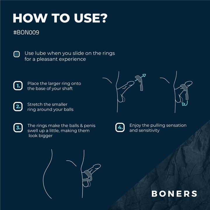Productafbeelding Boners Cock Ring & Ball Stretcher (2.20 cm)