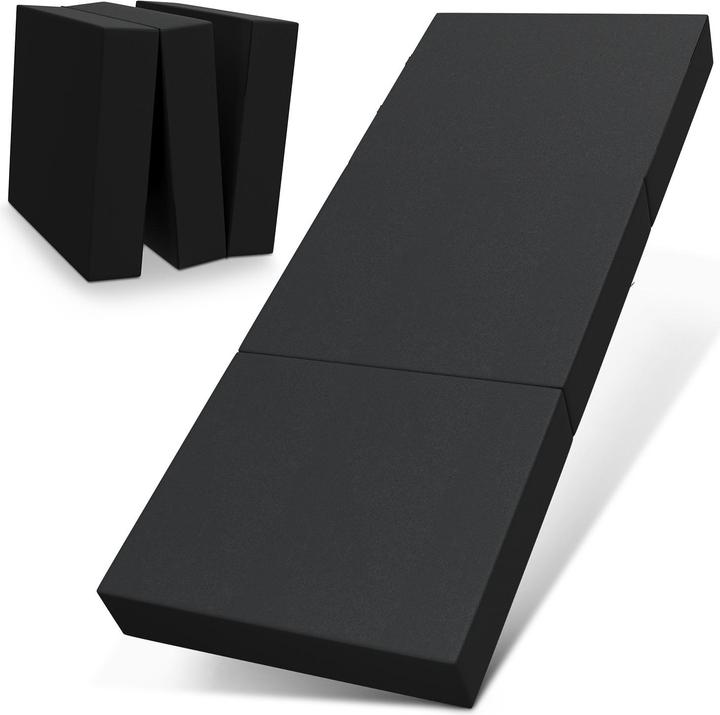 Immagine prodotto Bestschlaf Klappmatratze, 3-teilige Faltmatratze, Reisebett, Gästematratze (90 x 200 cm, Nucleo di schiuma)