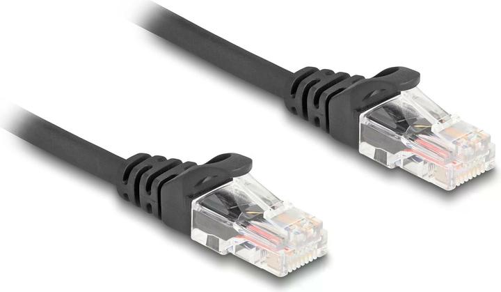 Produktbild Delock RJ45 Spiralkabel Stecker zu Stecker Cat.5e 3 m schwar (UTP, CAT5e, 3 m)
