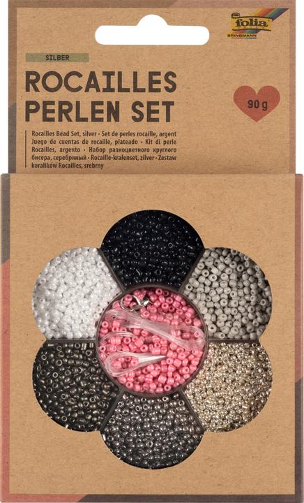 Folia Set de perles de rocaille ARGENT