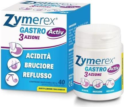 Image du produit Zymerex Gastro Activ 3 Actions Dispositif Médical 40 Comprimés à croquer