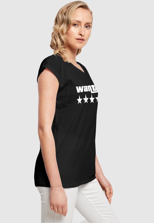 Actual product image Merchcode Laides Wanted Extended Shoulder Tee - 113371 (XL)