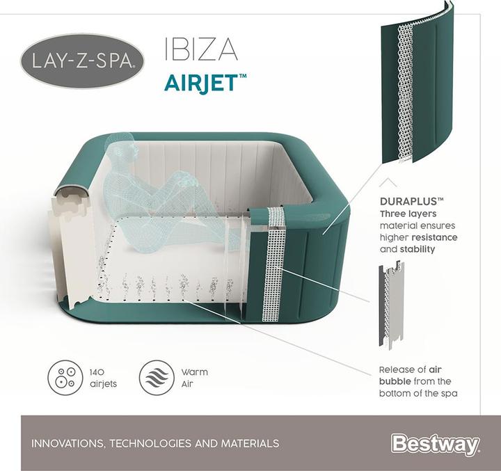 Image du produit Bestway Lay-Z-Spa Ibiza AirJet (6 pers.)