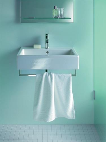 Image du produit Duravit Porte-serviettes VERO Tube carré 14mm pour lavabo 045460 chromé