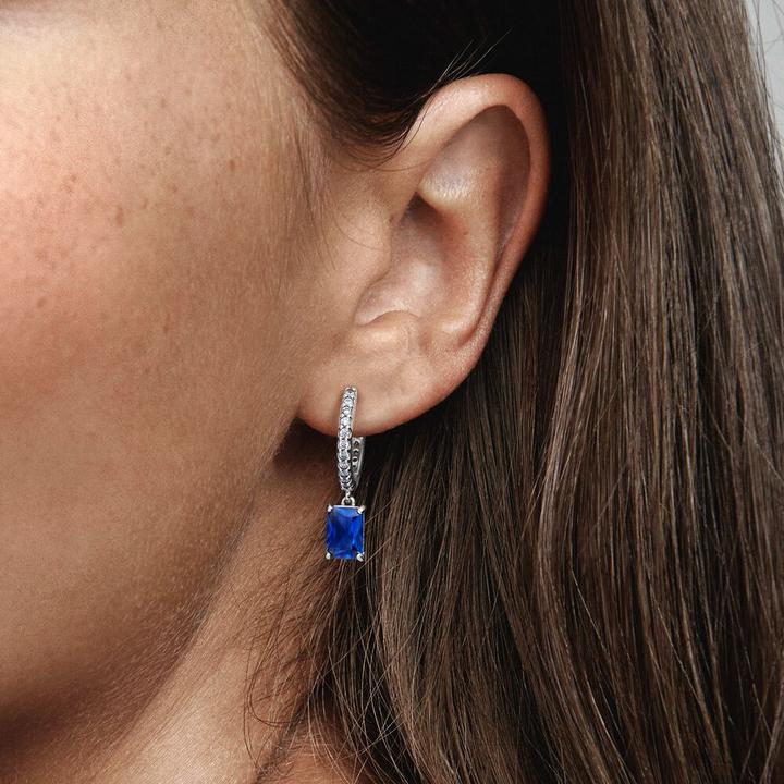 Immagine prodotto Pandora Orecchini scintillanti rettangolari blu (Argento 925)