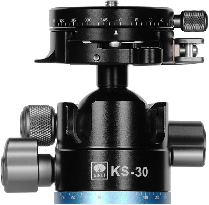 Actual product image Sirui KS-30 ball head black with quick release and TY-55X plate (Spherical head)