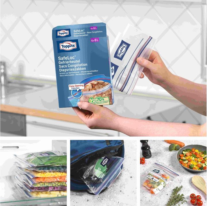 Produktbild Toppits Doppelverschluss Gefrierbeutel (6 x)