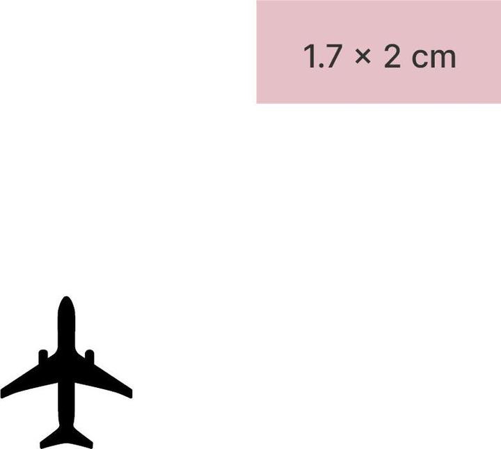 Produktbild minink Temporäres Tattoo – Flugzeug