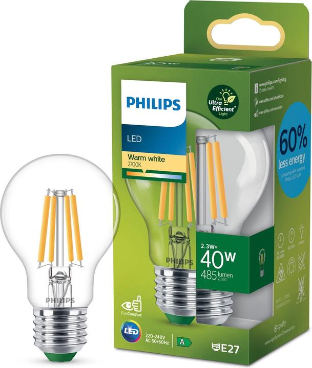 Immagine prodotto Philips LED classico (E27, 2.30 W, 485 lm, 1 x, A)