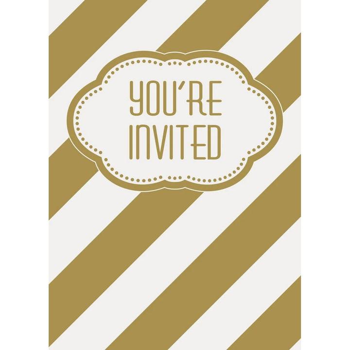Actual product image Unique Party Birthday Invitations (Pack of 8) (8 pcs.)