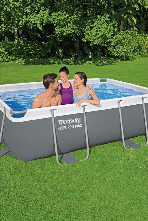 Actual product image Bestway Power Steel Frame Pool-Set (282 x 196 x 84 cm)