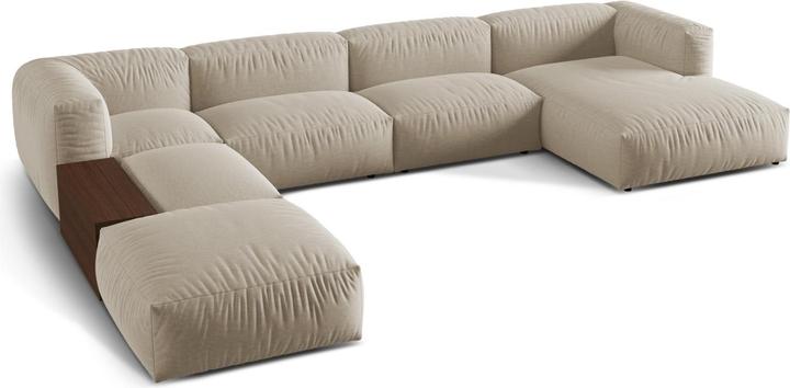 Actual product image Micadoni Modular Panoramic Left Corner Sofa, "Martina", 5 Seats, 406x280x75 Made in Europe (Sofa landscape)