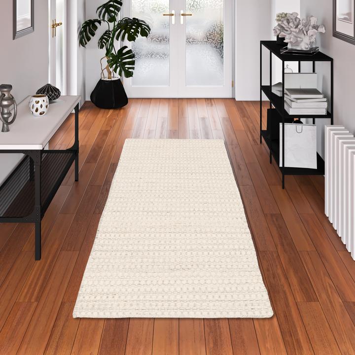 Actual product image Pergamon Nature Carpet Runner Wool Skandi Mottled (90 x 160 cm)