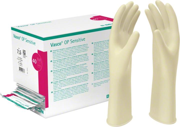 Produktbild B.Braun VASCO Op Handschuhe steril puderfrei Gr. 6,5, 2 St. Handschuhe (6.5)