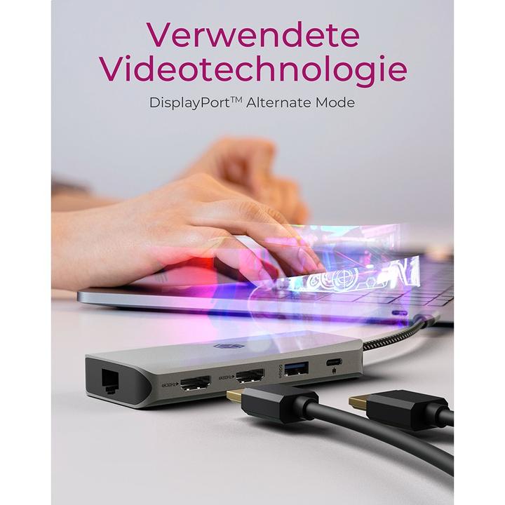 Produktbild Icy Box IB-DK4012-CPD (USB-C, 3 Ports)