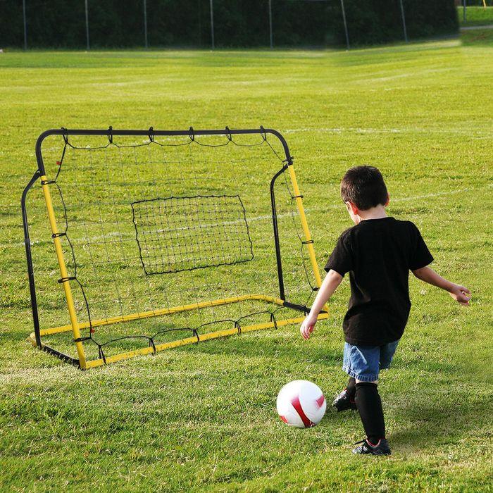 Immagine prodotto Swisshandel24 Porta di rimbalzo per calcio Kickback Rete di rimbalzo a muro per calcio, basket e baseball