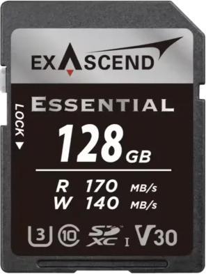 Image du produit Exascend Essential (128 Go, SDXC, U3, UHS-I)