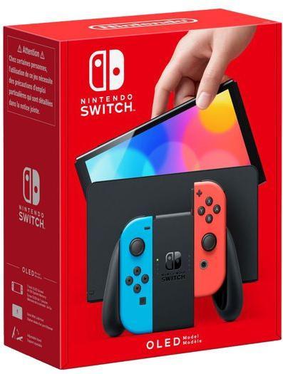 Produktbild Nintendo Switch Console - OLED Model - Neon Blue/Neon Red (UK) (Switch)
