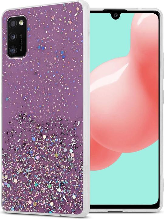 Actual product image Cadorabo TPU cover sparkling glitter (Samsung Galaxy A41)