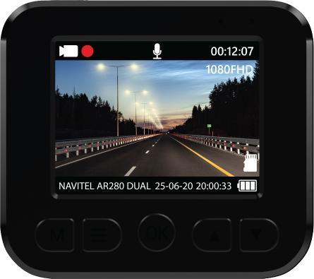 Produktbild Navitel AR280 Dual (Eingebautes Display, Eingebautes Mikrofon, Nachtsicht, Bluetooth, Full HD)
