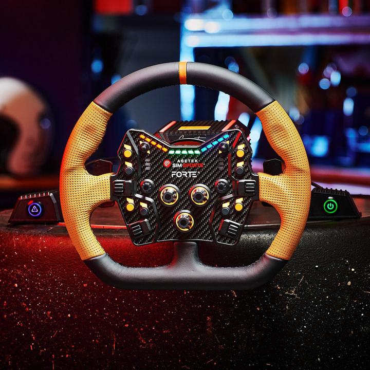Produktbild Asetek SimSports GT Rim - Closed D, Leder - orange