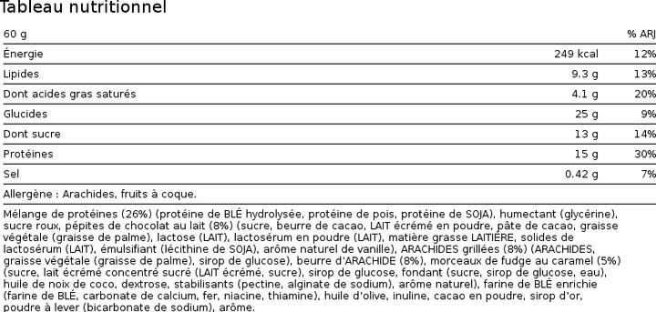 Nährwerte und Zutaten Mars Snickers Hi Protein (Schokolade und Erdnüsse, 12 Stk., 720 g)