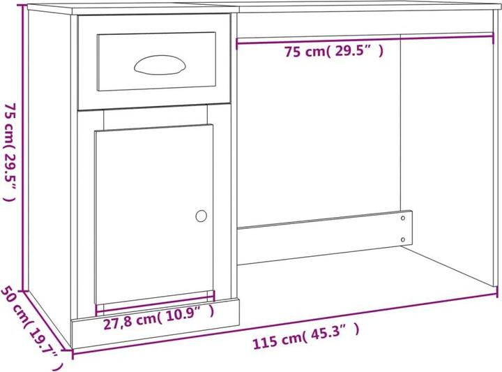 Produktbild VidaXL Noell (115 x 50 x 75 cm)