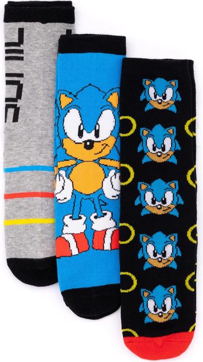 Sonic The Hedgehog Socken (3erPack) (3er Pack, 40.5 - 45.5)