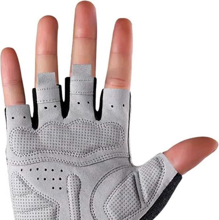 Actual product image Rockbros S109GR cycling gloves, size S - grey (S)