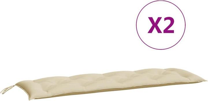 Produktbild VidaXL Gartenbank-Auflagen 2 Stk. O x ford-Gewebe (150 x 50 x 7 cm)