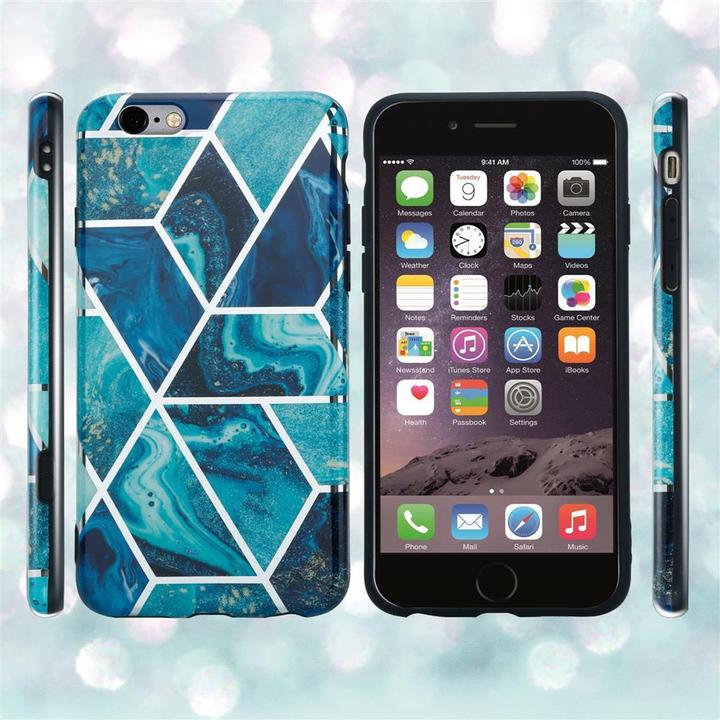 Image du produit Cadorabo Couverture IMD TPU Marbre coloré (Apple iPhone 6 Plus)