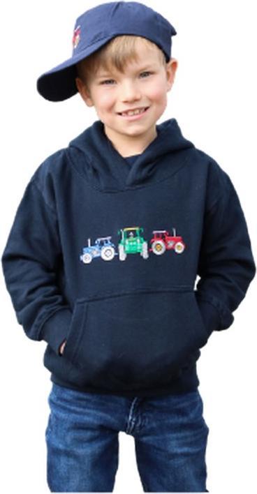 Produktbild British Country Collection Three Tractors Kapuzenpullover (128)