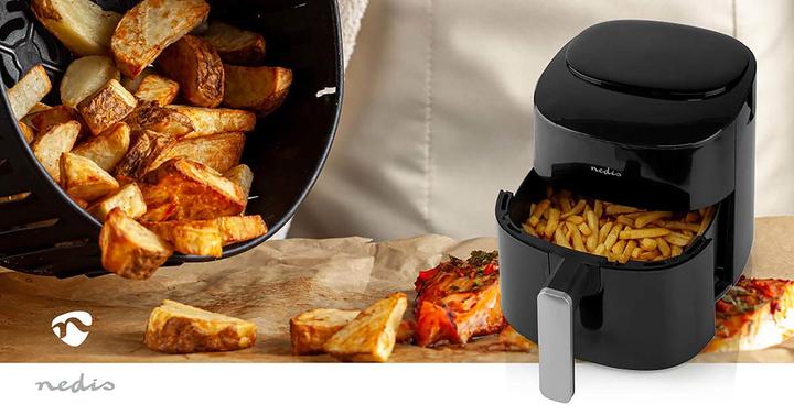 Produktbild Nedis Heissluft Friteuse | 4,2 l | Timer: 240 min | Anzahl voreingestellter Programme: 8 | Digital | (EU-Stecker)