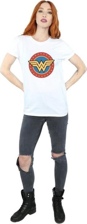 Image du produit Wonder Woman T-shirt boyfriend en coton avec logo pour femmes/femmes (M)