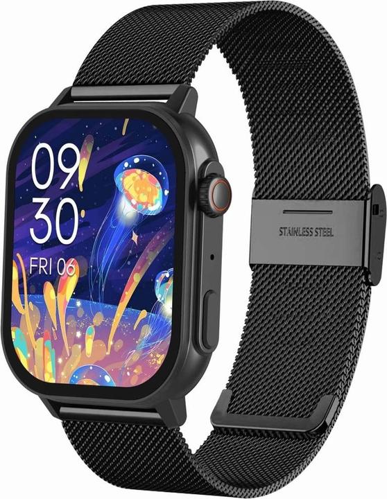 Actual product image Gravity GT15-12 Damen-Smartwatch, marineblaues Silikonarmband + schwarzes Armband