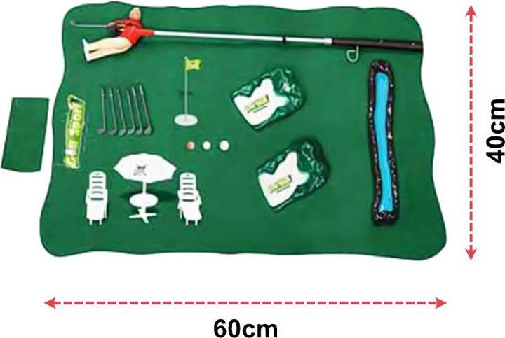 Produktbild Hermex Indoor Minigolf Spiel Miniatur Minigolf Indoor-Golf Haus-Minigolf Set
