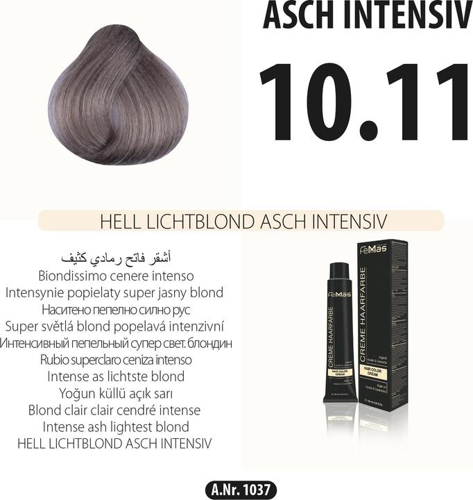 Produktbild FemMas (10.1) Haarfarbe Hell Lichblond Asch 100ml (Hell Lichblond Asch 100ml)